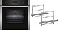 BMK3901B Einbaubackofen bestehend aus B5ACM7HN0S + Z12TF16X0 edelstahl