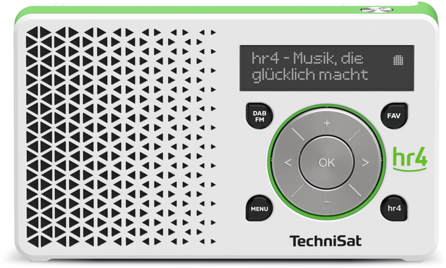 DigitRadio 1 hr4 Edition Taschenradio weiß/grün