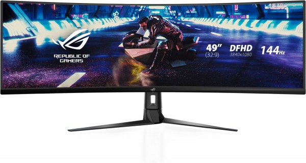 ROG Strix XG49VQ 124 cm (49") Gaming Monitor schwarz, Super Ultrawide (3840x1080), 4 ms Reaktionszeit, gebogen, integrierte Lautsprecher