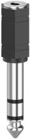 Audio-Adapter 3,5-mm-Kupplung>6,3-mm-Stecker schwarz