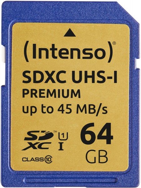 SDXC Card Premium UHS-1 (64GB) Speicherkarte
