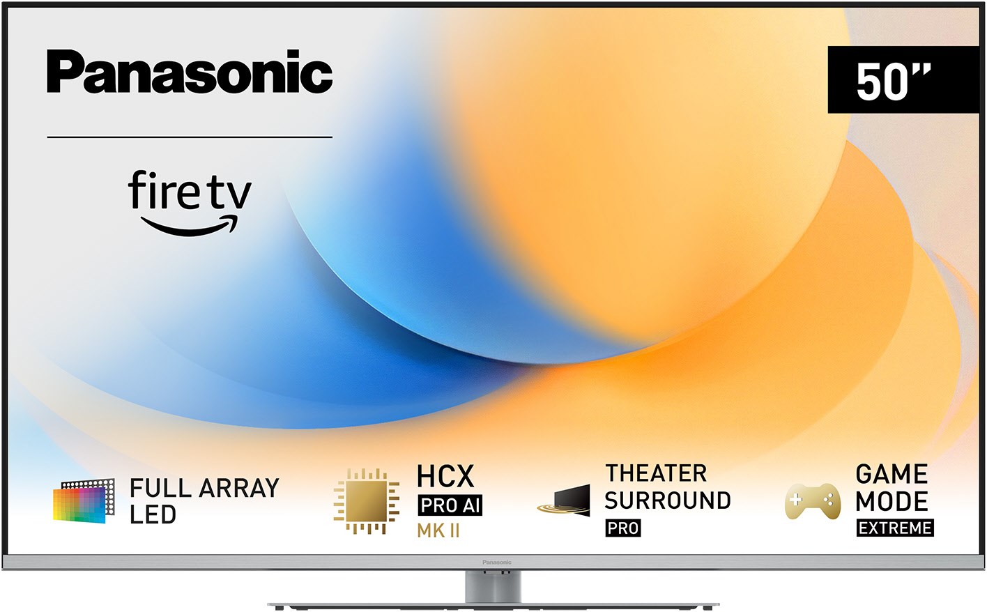 TV-55W93AE8 139 cm (55") LCD-TV mit Full Array LED-Technik silber, 4K Ultra HD, Smart-TV, 120 Hz, DVB-T2/DVB-C/DVB-S2, Sprachsteuerung