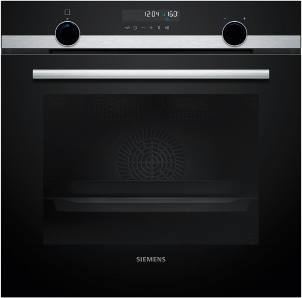 HB578GBS3 Einbaubackofen edelstahl, 71 l, Pizza-Stufe, schnelles Vorheizen, pyrolytische Selbstreinigung, 59,4 cm breit, A+, iQ500