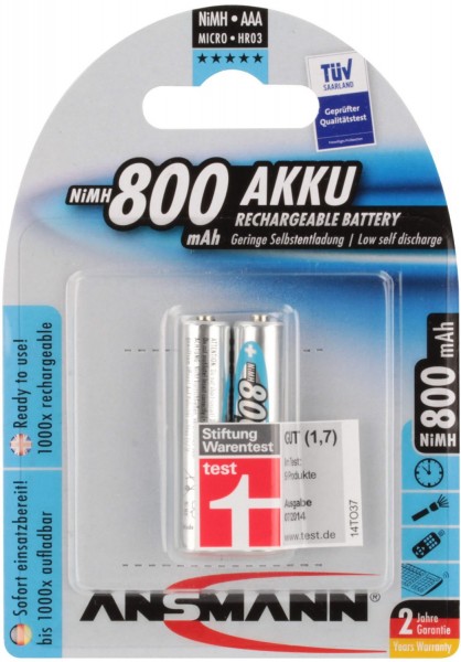 maxE Micro 1,2V 800mAh NiMH Akku silber