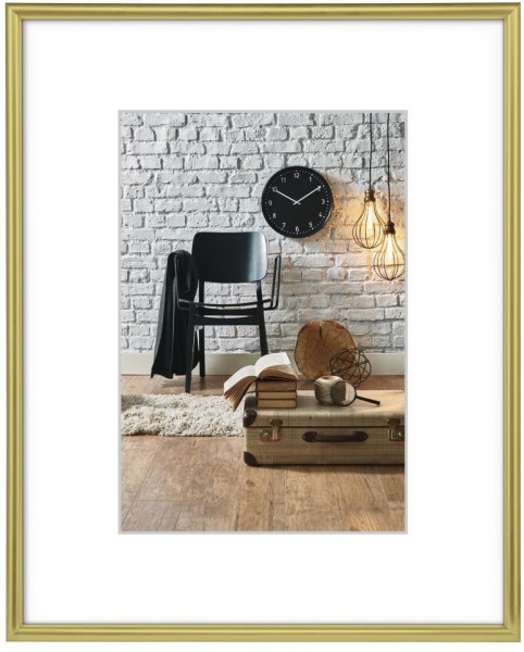 Kunststoffrahmen Sevilla Dekor 50x70cm gold matt