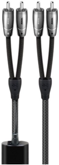 Image of Angel RCA>RCA (1m) RCA-Kabel schwarz/silber