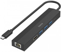 USB-C-Hub 6 Ports schwarz