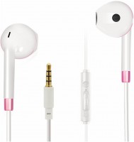 Comfort In-Ear-Kopfhörer mit Kabel weiß/pink