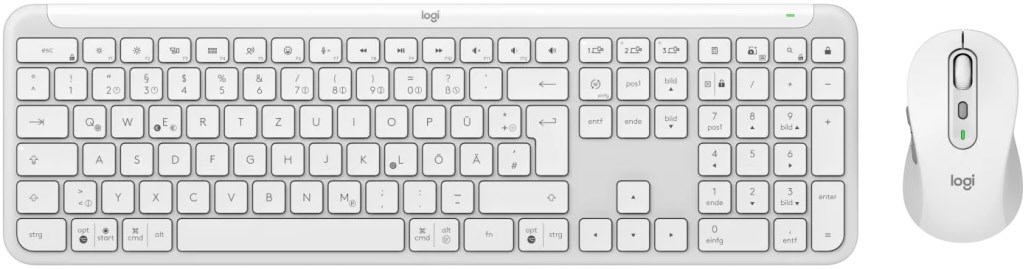 Image of Logitech Desktopset Signature Slim Combo MK950 Tastatur und Maus, kabellos, DE-Layout