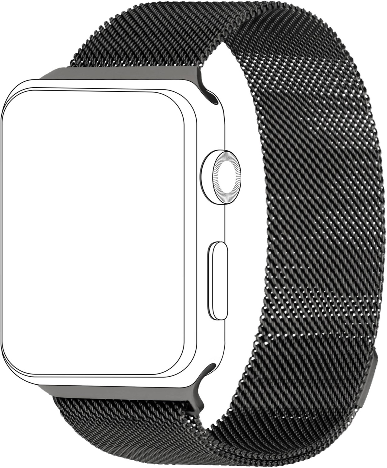 Armband Mesh (42/44mm) für Apple Watch grau