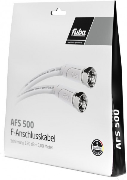AFQ 500 (5m) F-Quick-Anschlusskabel weiß