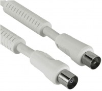 Koax Stecker - Koax Kupplung weiß