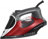 One Temperature Dampbügeleisen schwarz/rot, 2600 W, 210 g/min Dampfstoß, 50 g/min Dampfproduktion, Keramik-Bügelsohle, 350 ml Wassertank