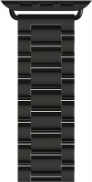 Watch Straps Link Bracelet Armband für Apple Watch 42/44/45mm schwarz