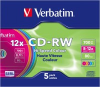 CD-RW 10x 700MB (5er Slim Case)