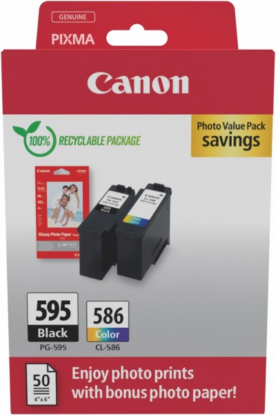 PG-595/CL-586 Photo Value Pack Tinte 4-farbig