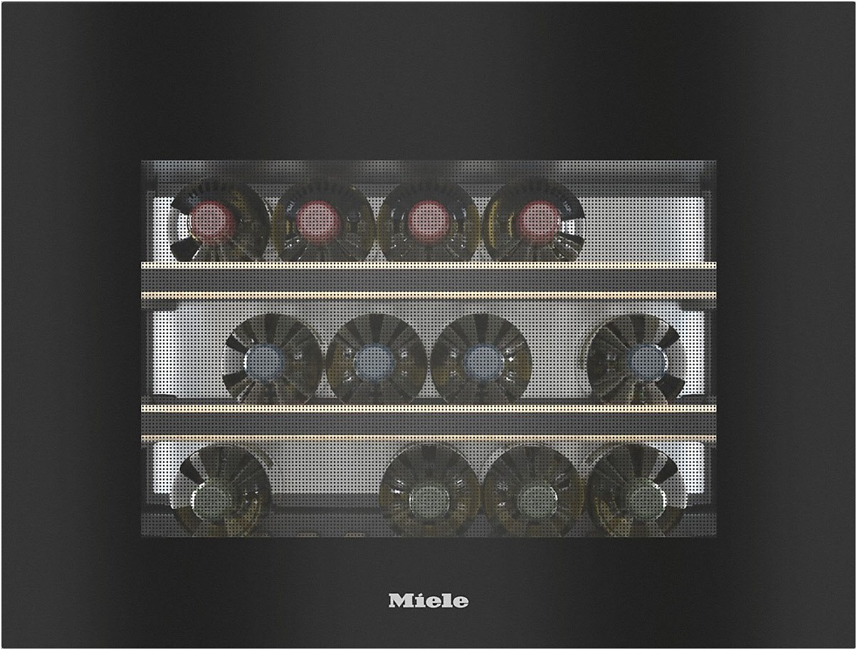 KWT 7112 iG Einbau-Weintemperierschrank obsidianschwarz