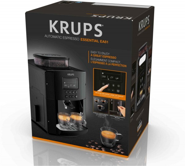 Krups EA8150 Espresso/Kaffeevollautomat schwarz EURONICS