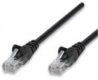 Patchkabel RJ45 U/UTP Cat5e (10 m) schwarz Hebelschutz