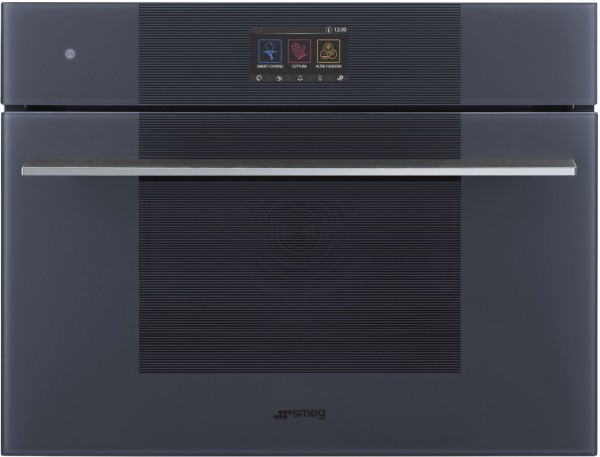 SO4104S4PG Elektro-Backofen mit Dampfgarer neptune grey, schnelles Vorheizen, Hefeteig-Gärstufe, SousVide-Funktion, 59,7 cm breit, A++, grau, Linea