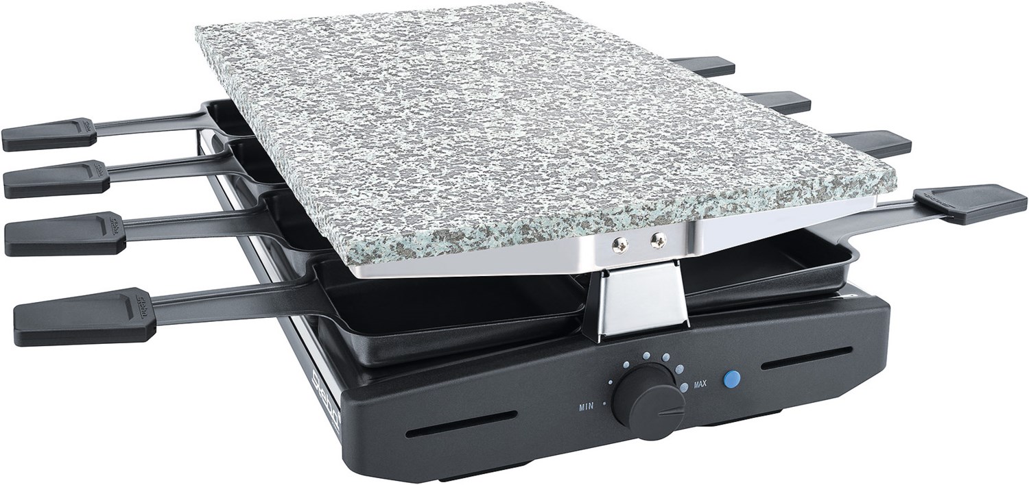 Steba RC 2.1 Griglia Per Raclette 1450W - 8 Persone, Piastra Reversibile, Fatta In Germania, Nero - 3