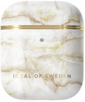Print Case Kopfhörer Zubehör für AirPods golden pearl marble