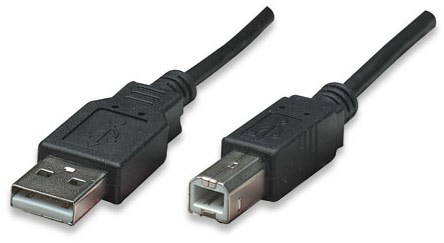 USB 2.0 St. > USB B St. (0,5m) schwarz