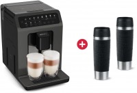 EA89Z Classic Edition Kaffee-Vollautomat schwarz/anthrazit + Dein Geschenk: 2x emsa Travel Mug Isolierbecher (0,5L) schwarz