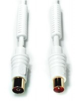 AB 210 G (10m) Antennenkabel weiß/vergoldet