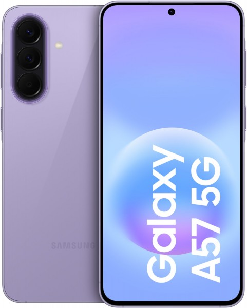 Galaxy A57 5G (256GB) Smartphone awesome lilac, 8 GB RAM, 50 MP Kamera, 6,7 Zoll Display, 52 Std. Akku, Android