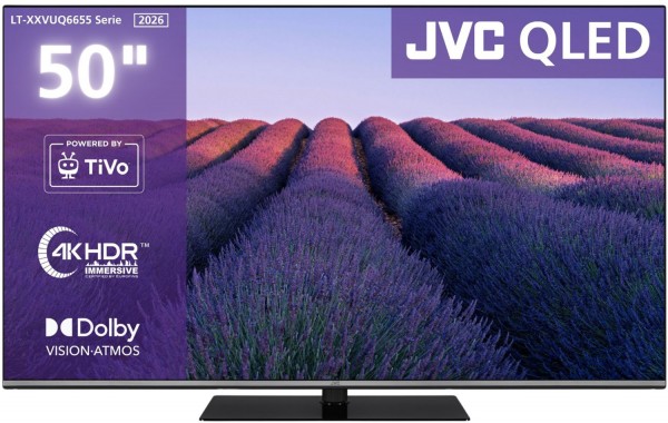 LT-50VUQ6655 126 cm (50") QLED-TV, 4K Ultra HD, Smart-TV, HDR-Wiedergabe, DVB-T2/DVB-C/DVB-S2