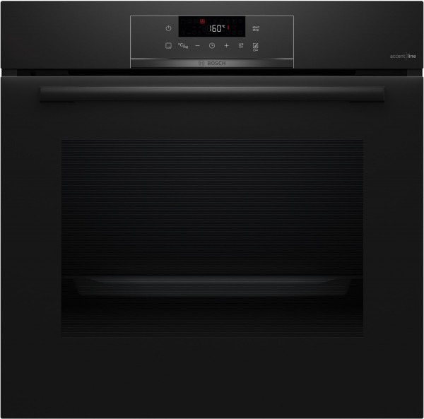HBA4720B3 Einbaubackofen schwarz, 71 l, Pizza-Stufe, schnelles Vorheizen, pyrolytische Selbstreinigung, 59,4 cm breit, A+