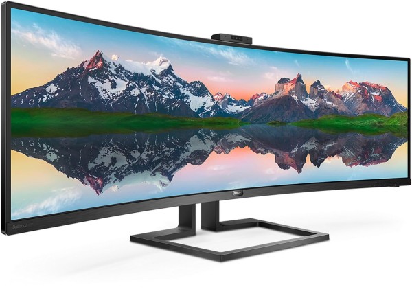 499P9H/00 124 cm (49") TFT-Monitor mit LED-Technik schwarz, Super Ultrawide (5120x1440), gebogen, integrierte Lautsprecher
