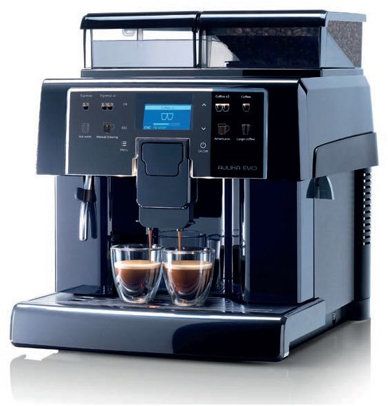 Aulika EVO Black Kaffee-Vollautomat silber/schwarz