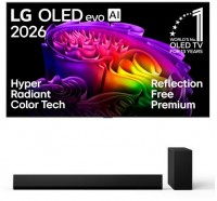 OLED77G68LW 195 cm (77") OLED evo AI TV inkl. DSG10TY Soundbar + Subwoofer, 4K Ultra HD, Smart-TV, HDR-Wiedergabe, 120 Hz, DVB-T2/DVB-C/DVB-S2