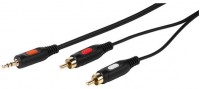 2x Cinchstecker - 3,5mm Klinke Cinch/Klinkenkabel