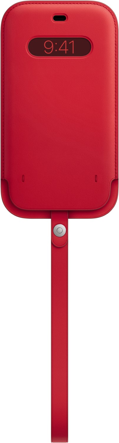 Lederhülle mit MagSafe (PRODUCT)RED für iPhone 12 Pro Max rot