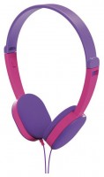 Kids On-Ear-Kopfhörer mit Kabel lila/pink