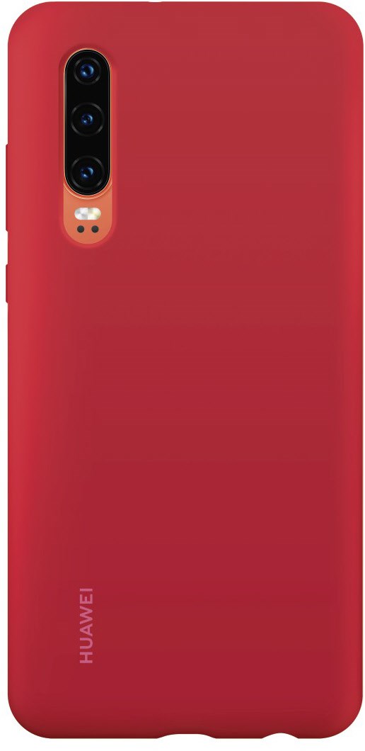 Silicone Case für Huawei P30 Bright Red