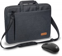 Notebooktasche Elegance 15,6" inkl. Maus grau
