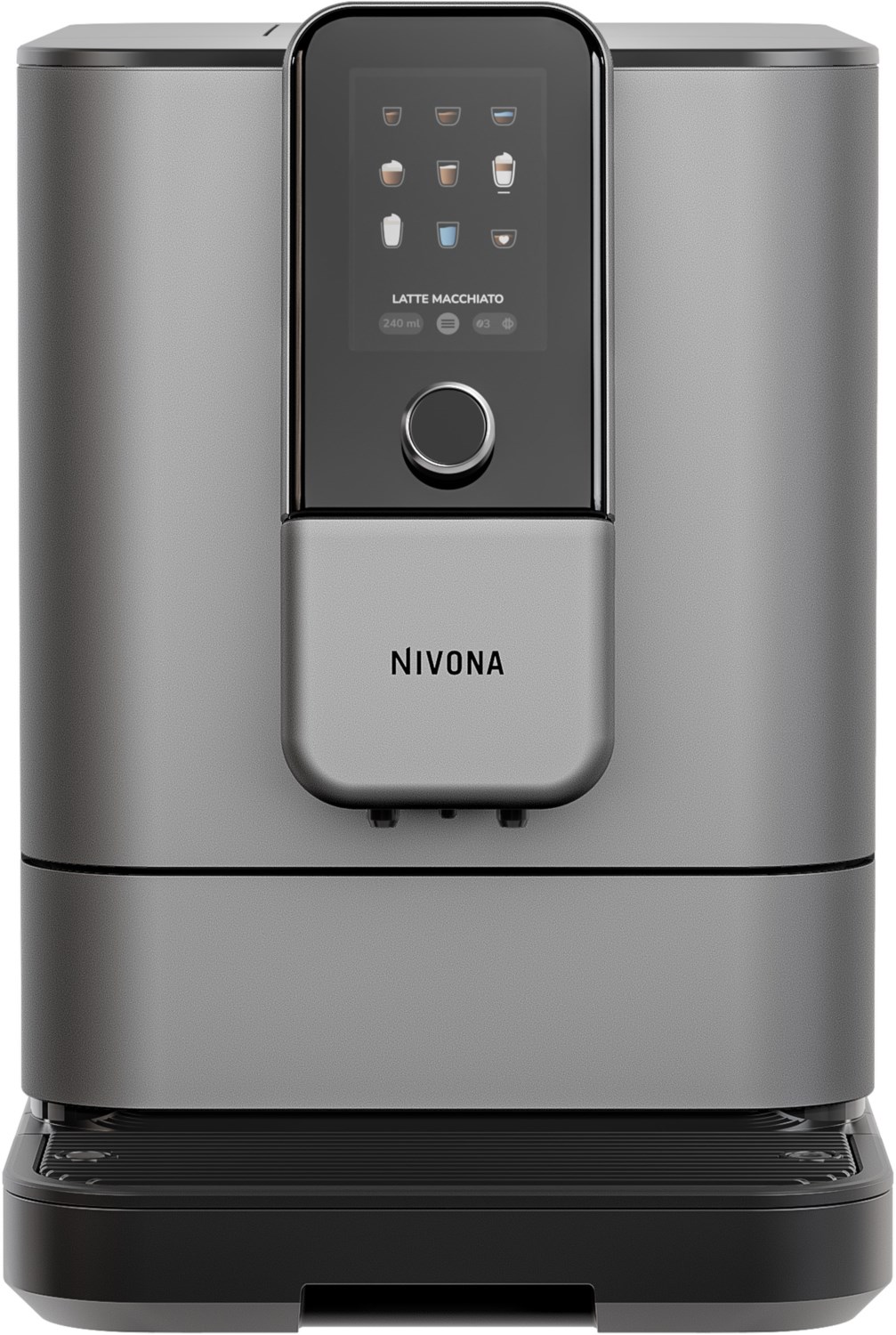 CafeRomatica NIVO 8101 Kaffee-Vollautomat schwarz, Cappuccino, Stahl-Kegel-Mahlwerk, 15 bar, 1,8 l