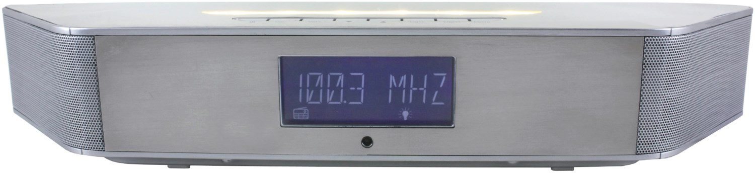 BT 1308 Uhrenradio silber