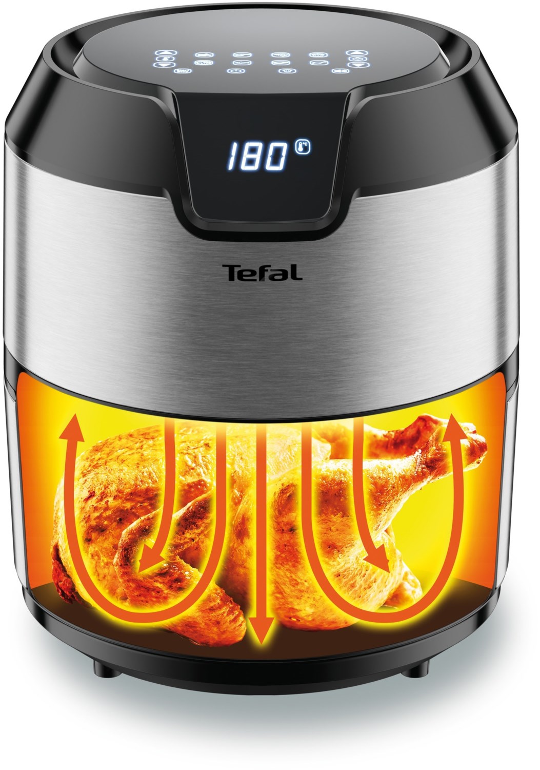 EY401D Easy Fry Deluxe Heißluft-Fritteuse silber
