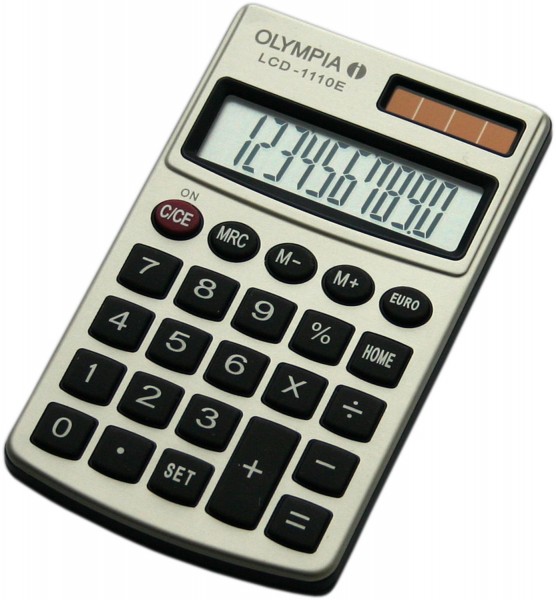 LCD-1110E Taschenrechner silber