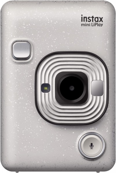Instax mini LiPlay Hybrid-Sofortbildkamera stone white