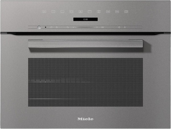 H 7244 B Kompakt-Backofen graphitgrau, 49 l, schnelles Vorheizen, Rückwand katalytisch beschichtet, 59,5 cm breit, A+