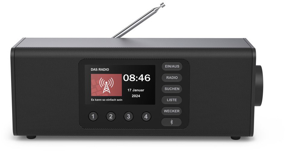 DR2002 DAB Radioempfänger schwarz