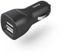 Auto-Ladegerät (12W) 2x USB-A-Buchse schwarz