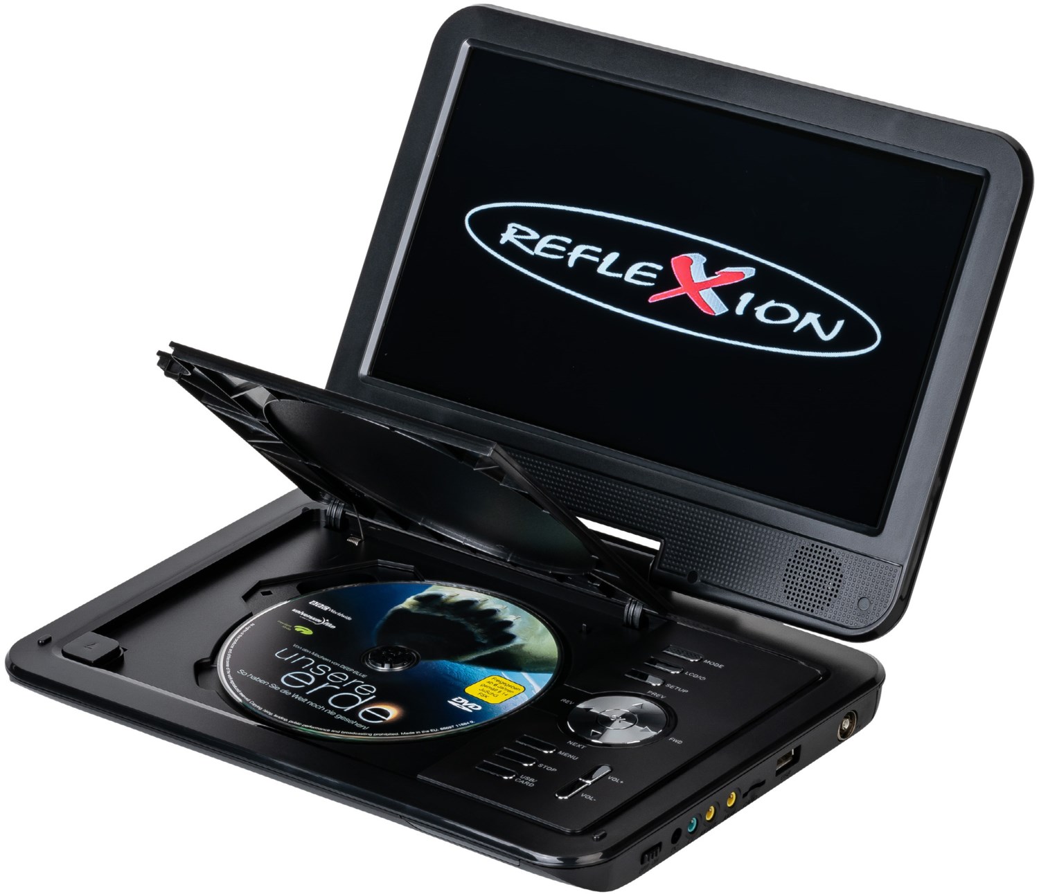 Image of DVD1025 tragbarer DVD-Player mit Bildschirm schwarz