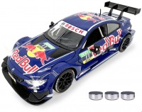 BMW M4 DTM Diecast 1:24 Modellauto inkl. Knopfzellen blau